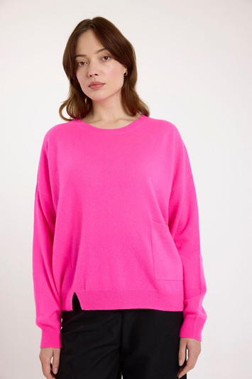 Brodie Pepper Split Hem Pink 