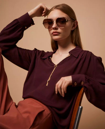 Twinset Woven Blouse Wine
