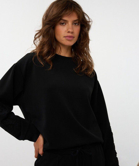 Esqualo Sweater Tape Embroidery Modal 