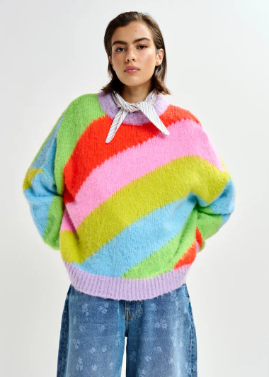 Essentiel Antwerp Multicolor Striped Pullover