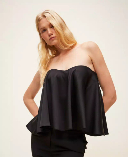 Twinset Satin bustier top