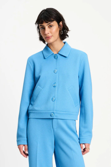 Pom Amsterdam Jacket Iris Smashing Blue 