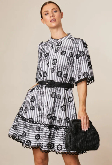 Fee G June Dress Black and White
