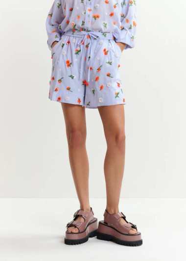 Essentiel Antwerp Embellished Light blue shorts Jelena