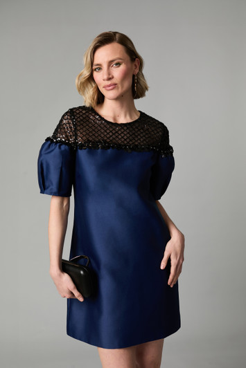 Fee G Cleo Dress Navy 