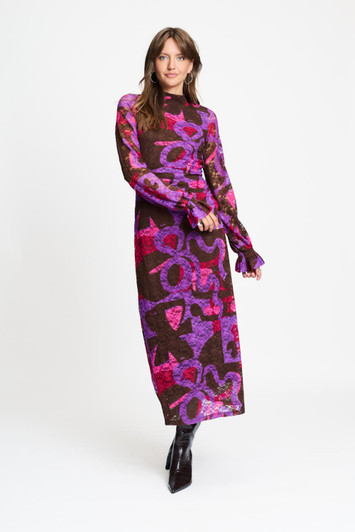 Pom Amsterdam Dress Anna Colourful Bows