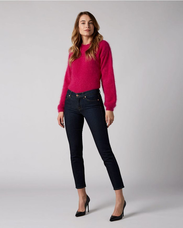 7 For All Mankind Mid Rise Roxanne Crop