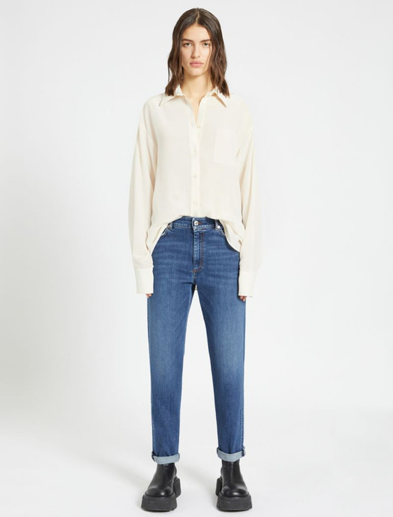 Sportmax Denim Blue Boyfriend Jeans