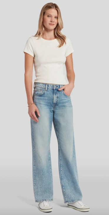 7 For All Mankind Tess Trouser Frost