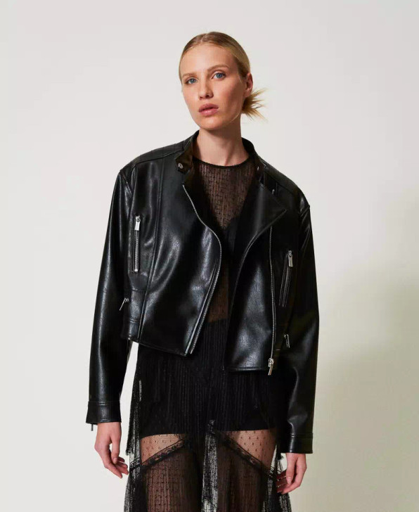Twinset Faux Leather Jacket