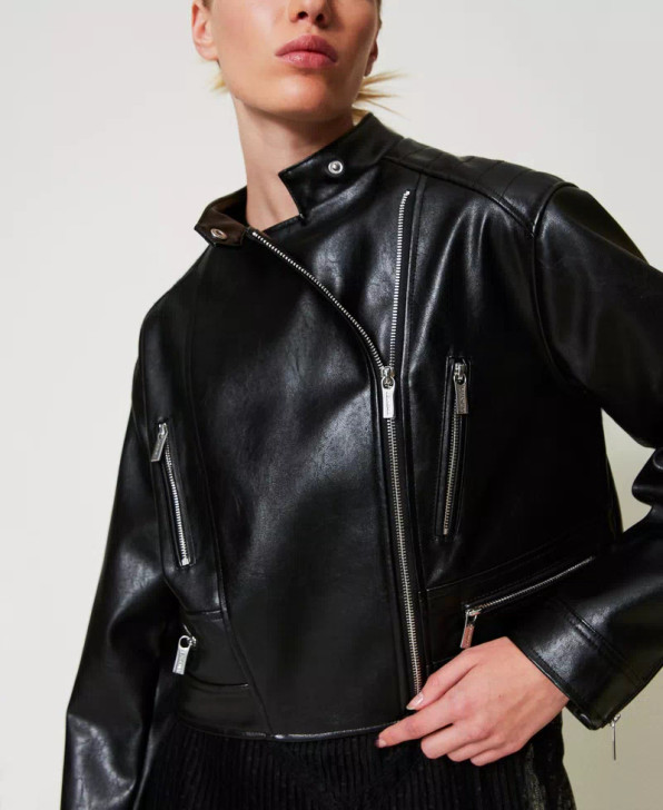 Twinset Faux Leather Jacket