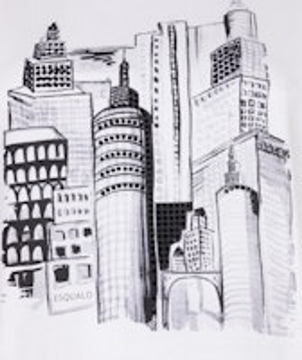 Esqualo T-shirt Skyline Off White