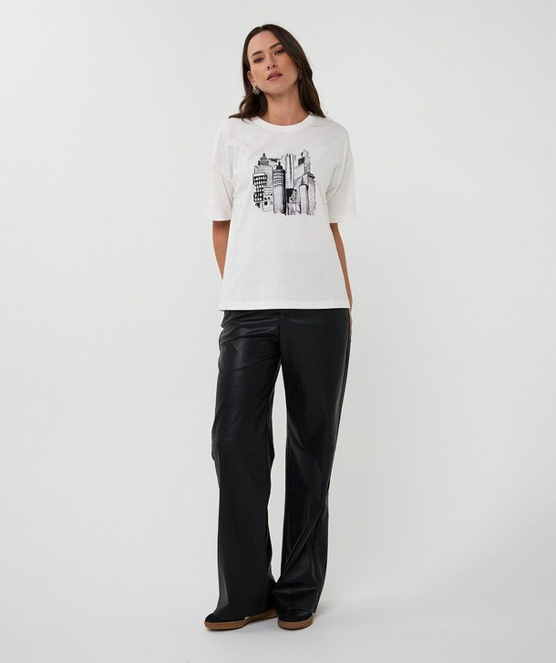 Esqualo T-shirt Skyline Off White