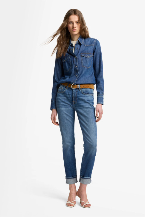 7 For All Mankind Relaxed Skinny Slim Jeans 