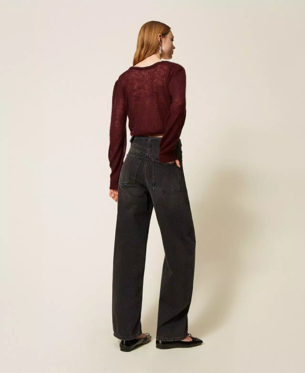 Twinset Black Jeans with Belt  Twinset Black Jeans with Belt