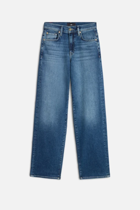 7 For All Mankind Stovepipe Straight Oceanstone 