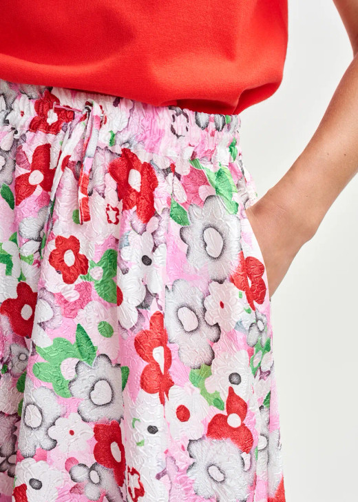 Essentiel Antwerp A-Line Floral Midi Skirt