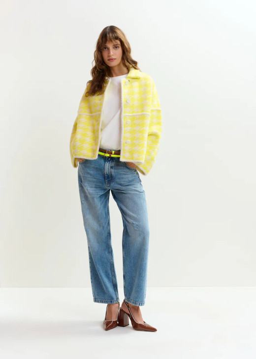 Essentiel Antwerp Knit Jacket Yellow