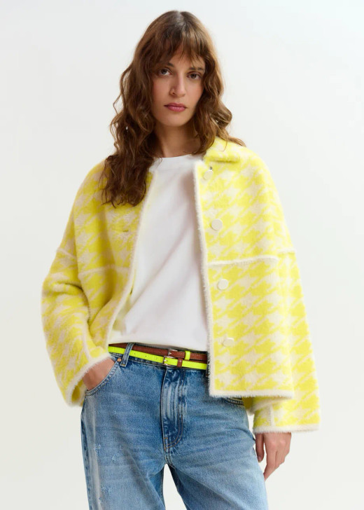 Essentiel Antwerp Knit Jacket Yellow