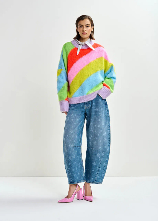 Essentiel Antwerp Multicolor Striped Pullover