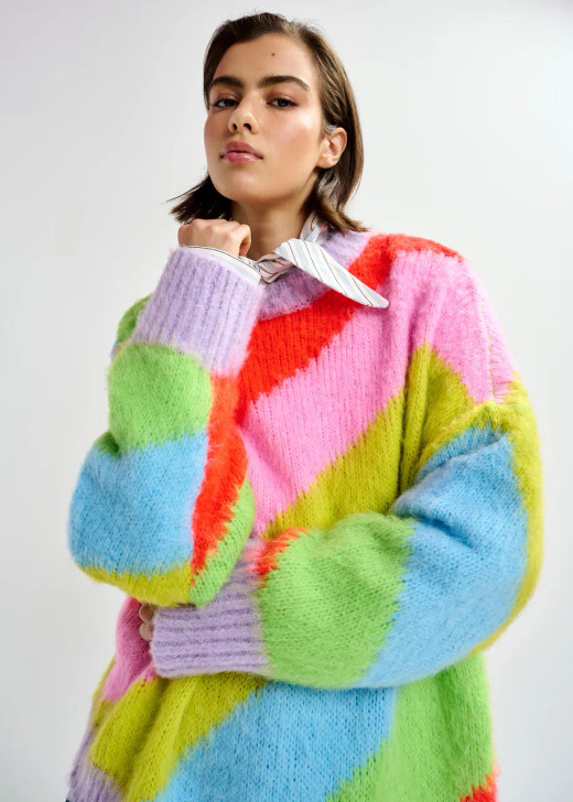 Essentiel Antwerp Multicolor Striped Pullover