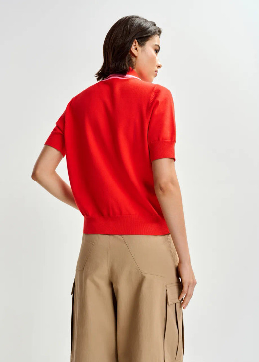 Essentiel Antwerp Contrast Colour Polo