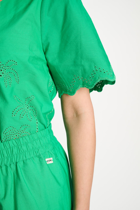 Pom Amsterdam Broderie Anglaise Palm Green 