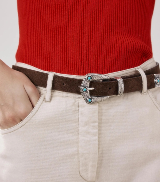 Hartford Andrew Belt Woman Leather Belt Dark Brown