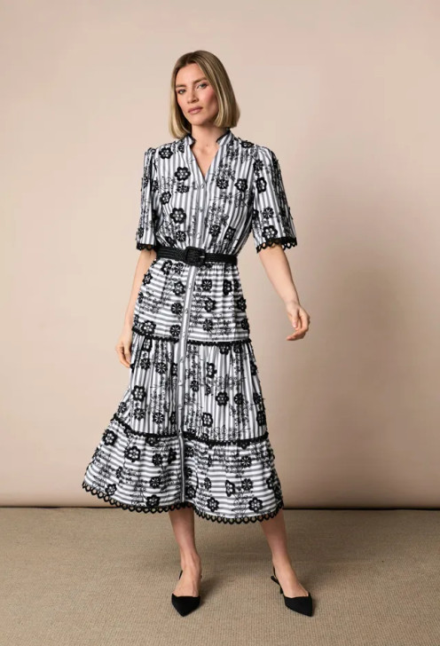 Fee G June Dress Black and White