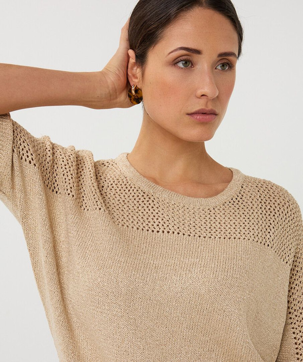 Esqualo Sweater Ajour Batwing