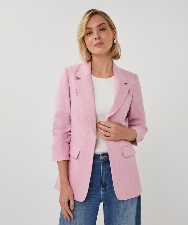 Esqualo Blazer Linen Rose / SP26.10045
