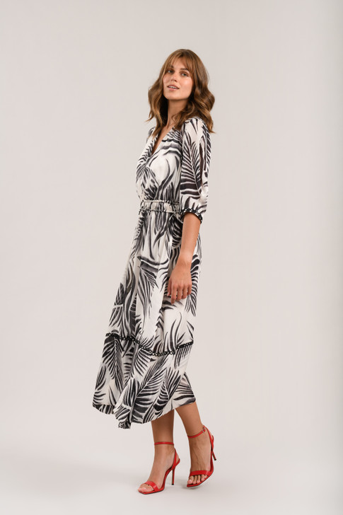 Sisters by Caroline Kilkenny July Dress Leaf Print
