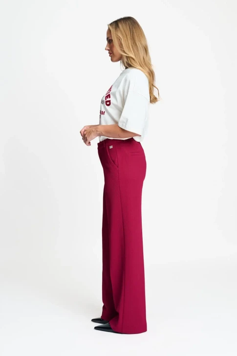 Pom Amsterdam Trousers Lara Burgundy Red