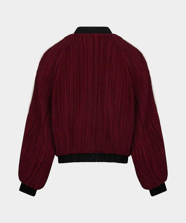  Esqualo Jacket Bomber Plisse Merlot 