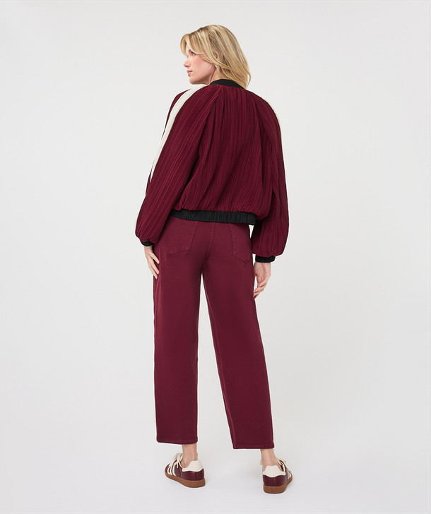  Esqualo Jacket Bomber Plisse Merlot 