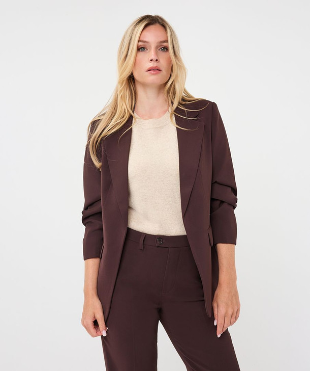 Esqualo Blazer 3/4 Slve Cacao F26.10501 