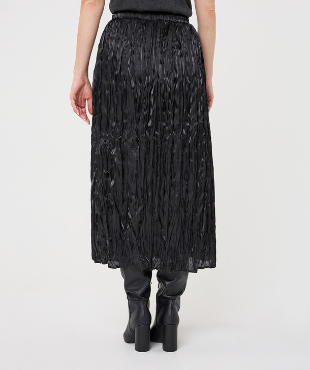 Esqualo Skirt Plisse in Black (F2628505) 