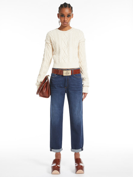 デニム・ジーパン SPORTMAX NAVATA - Perfect fit denim with boyfriend line Sportmax Navata - Perfect Fit Denim With Boyfriend Line