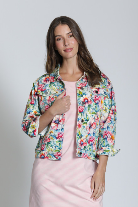 APNY PRINTED DENIM JACKET