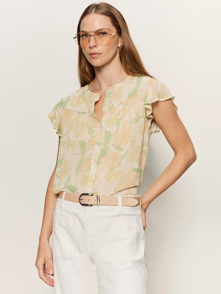 SANCTUARY FREE SPIRITED RUFFLE TOP