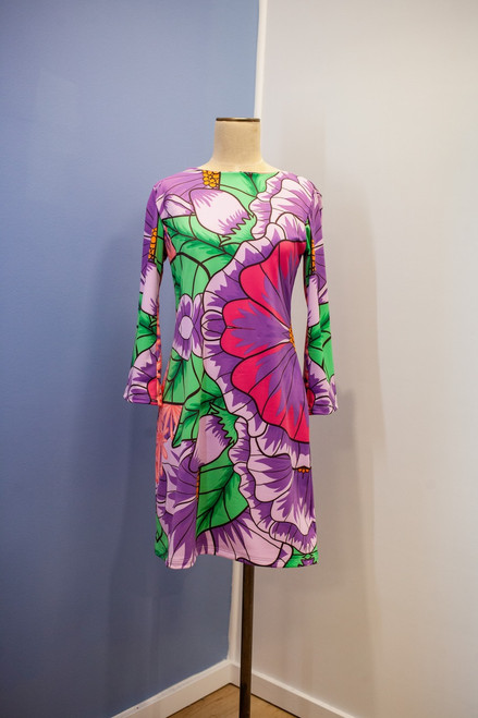 WILD GARDEN LONG SLEEVE SHIFT