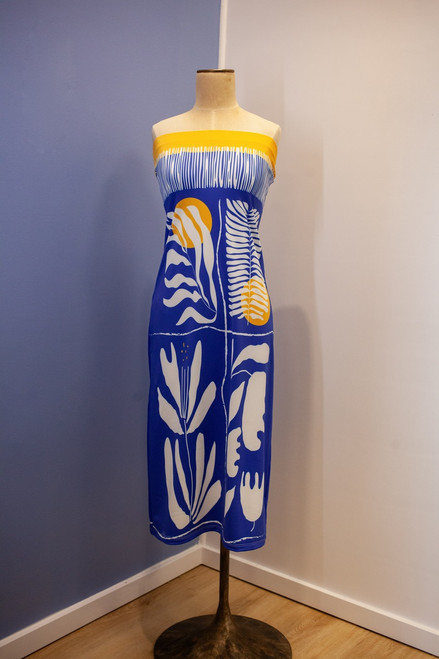 BLUE LAGOON STRAPLESS MIDI