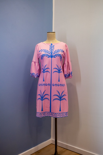 PINK ISLE BELL SLEEVE SHIFT