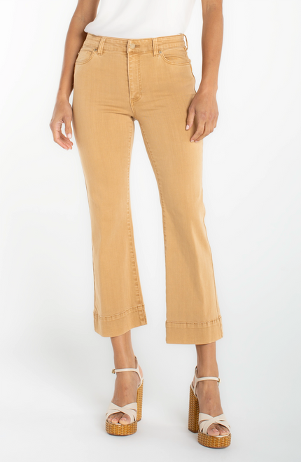HANNAH CROP FLARE HIGH RISE JEANS