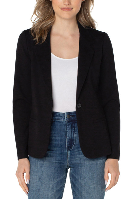 FITTED BLAZER - BLACK