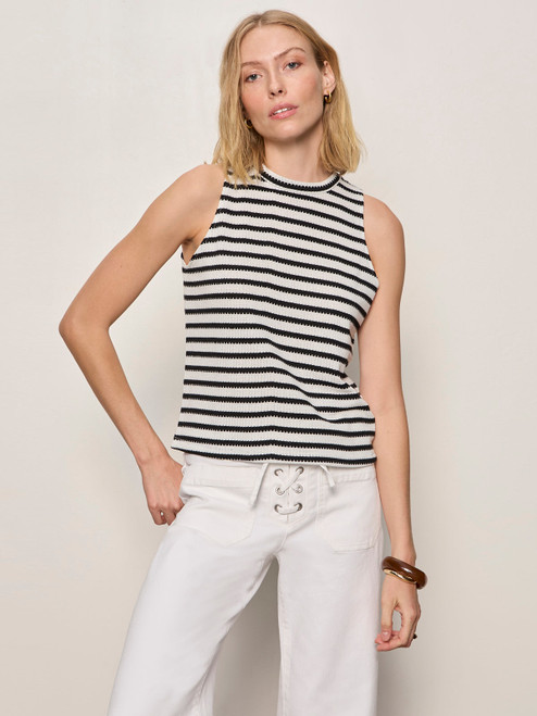CAMPARI TANK - MACRAME STRIPE