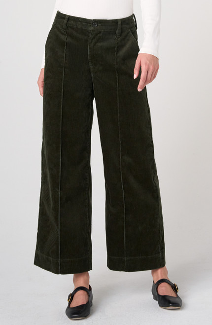 MID-RISE CROP WIDE LEG W/ PINTUCK - 27"INS