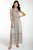 SLEEVELESS SMOCKED WAIST WOVEN MAXI DRESS