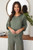 MILIO MILANO CRINKLE LINEN HOODED TOP WITH DRAWSTRING HEM AND KANGAROO POCKET