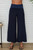 MILIO MILANO FOLD OVER WAIST PALAZZO LINEN PANT